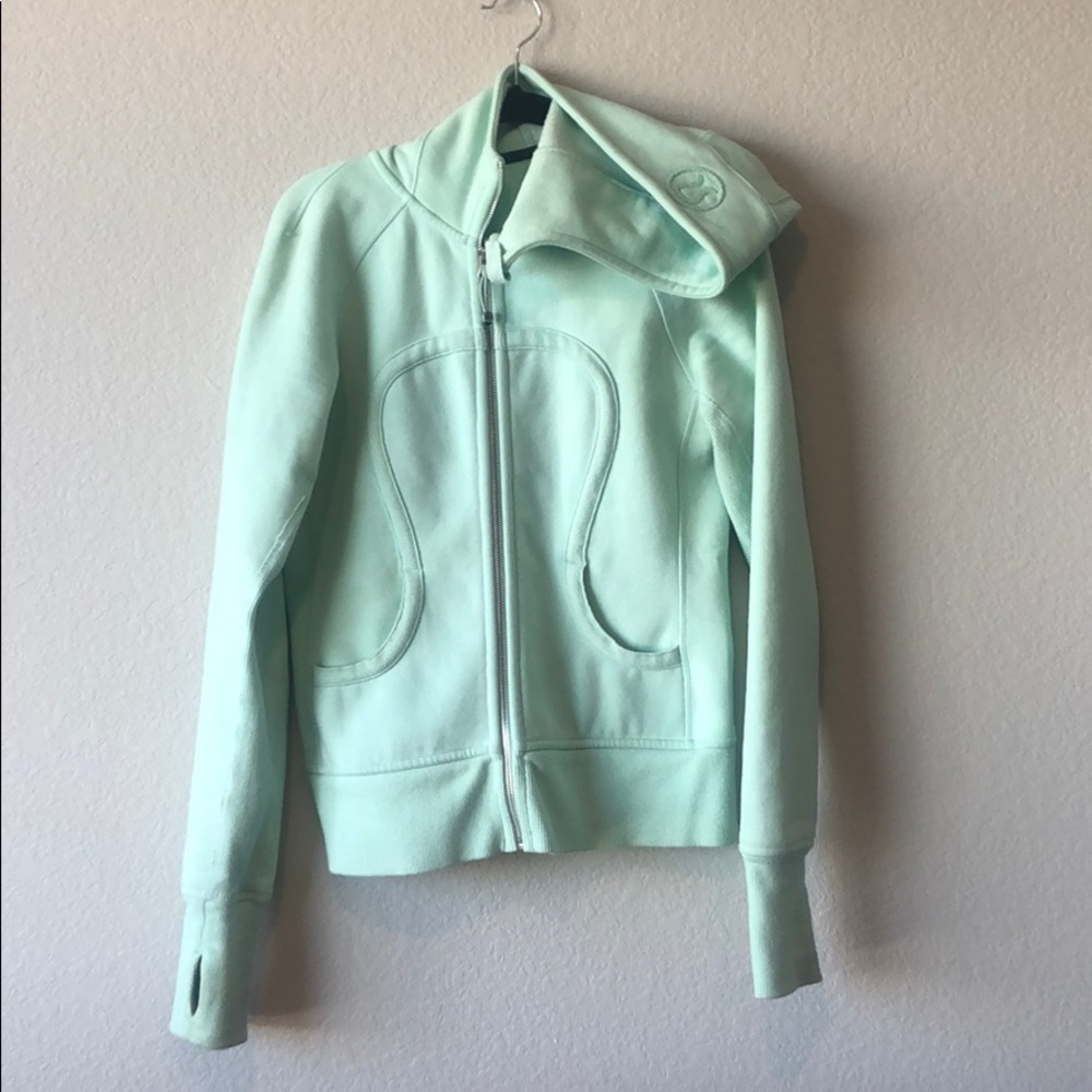 Lululemon Mint Green scuba hoodie